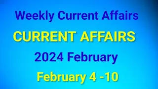Weekly Current Affairs for Kerala PSC Exams | 4-10 February 2024 Current Affairs in Malayalam