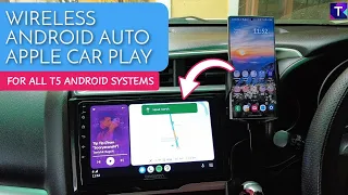 How to get WIRELESS ANDROID AUTO/APPLE CARPLAY in any T5 Android system | Woodman Xtreme 1.0 Demo |