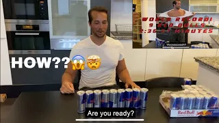 Tate DRINKS 9 RED BULLS in 3 MINUTES(Nearly threw up)😱🤯