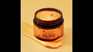 Pilgrim 24K Gold Facial Mask Review #goldmask #pilgrim