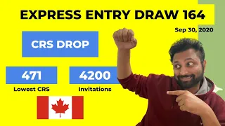 EXPRESS ENTRY DRAW #164 | 30 September 2020 | CRS Cut- Off Update | Federal Skilled Worker | Canada