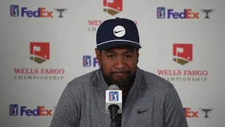 Tony Finau Tuesday Press Conference 2023 Wells Fargo Championship © PGA Tour