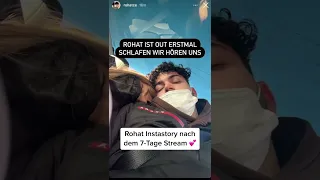 Rohat und Fibii nach dem Wochenstream instagram Story