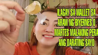 ILAGAY SA WALLET SA ARAW NG BIYERNES O MARTES MALAKING PERA ANG DARATING SAYO-APPLE PAGUIO7