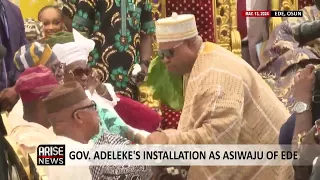 GOV. ADELEKE'S INSTALLATION AS ASIWAJU OF EDE