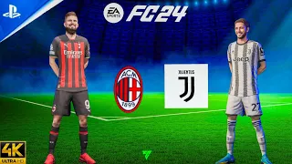 FIFA24 Milan vs. Juventus - Serie A 23/24 Full Match at San Siro | PS5™ [4K60]