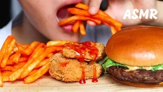 ASMR Eating Sounds | McDonalds Fries + Fried Chicken＋Burger (Crunchy Chewy Eating Sound) | MAR ASMR