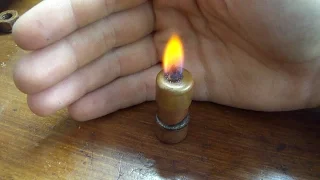 Alcohol candle (made out of copper pipe)