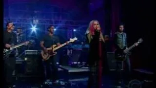 Avril Lavigne - When You're Gone (Letterman 09-05-07)