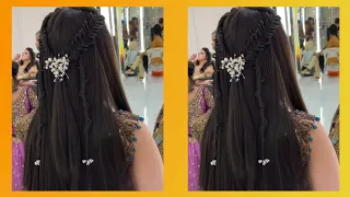 kashee's bridal hairstyle|front hairstyle|fishtail braid|Easy Boho Braids