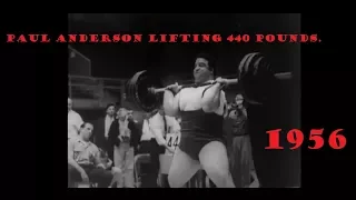 Paul Anderson one of the strongest man ever lived, lifting 440 pounds (200 kg)