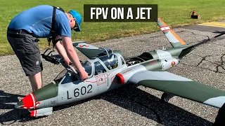 We Put a GoPro on a Jet Turbine RC | Fouga CM.170 Magister (LOUD)