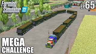 Filling THE LONGEST ROAD TRAIN in FS22 w/ 2 MILLION SILAGE | MEGA Challenge | Farming Simulator 22