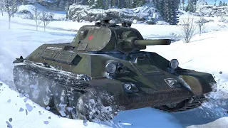 War Thunder: T-34 (1940) Soviet Medium Tank Gameplay [1440p 60FPS]