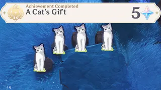 2.1 Hidden Achievement - A Cat's Gift  | Genshin Impact