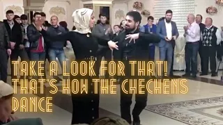 This is how real Chechens dance. Endangered species of the Chechen dance