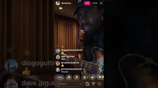 Blood orange plays on ig live