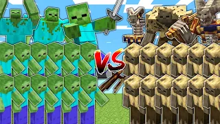 ZOMBIES vs DESERT MOBS in Mob Battle