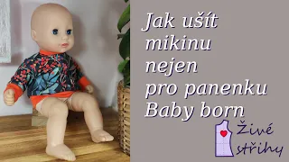 Jak  ušít mikinu (nejen) pro panenku Baby born