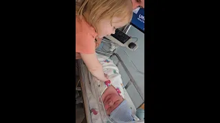 Lilly meets her baby brother Joe for the first time!