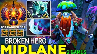 NEW TOP 1 Ranked Sea Player [ Nature Prophet ] 2 Games Midlane Broken Hero Fastest Farm - Dota 2