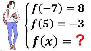 Olympiad Question | Find the function f(x) in a system of linear equations | Math Olympiad Training