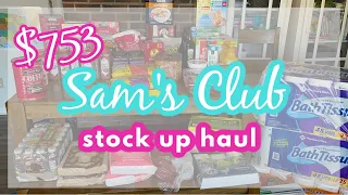 $753 SAM'S CLUB STOCK UP HAUL