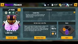 Angry Birds Evolution: Running "Getting Lucky" Francis as Leader - Level 85 Gameplay