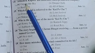 most important mcqs on 'The 3 mistakes of my Life' by Chetan Bhagat and movie 'Kai Po Che' 6th sem.