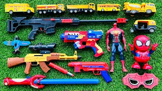 Indian spiderman Guns & equipment, Indian cng auto rickshaw, m82b sniper rifle, ak47 assault rifle