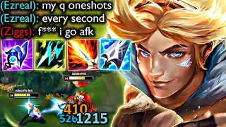 EZREAL Q WILL MAKE YOUR HP DISAPPEAR (STATIKK, LICH BANE. LUDEN'S, MURAMANA)