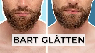 BART GLÄTTEN ●  4 EINFACHE SCHRITTE für einen GLATTEN BART