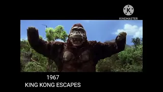 Evolution of King Kong chest beating 1933-2021