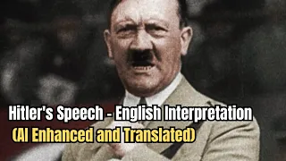 Hitler's Speech 1935 - English Interpretation (AI Enhanced and Translated)