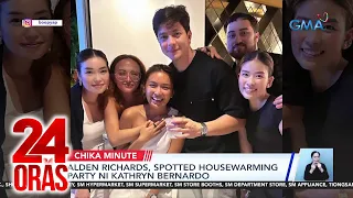 Alden Richards, spotted housewarming party ni Kathryn Bernardo | 24 Oras