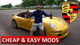 10 cheap and easy Porsche 911 997 Mods vlog