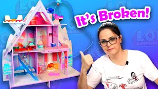 My $420 Doll House Came Broken! - LOL Winter Disco Chalet