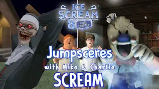 Ice Scream 8 Jumpscares with Mike & Charlie SCREAM | SuperPlayer Gaming