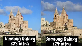 Samsung Galaxy s24 ulta vs Samsung Galaxy s23 ultra || camera comparison after first s24ultra update