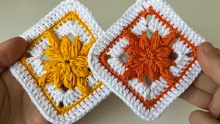How to Crochet Granny Square Motif / Easy Crochet Baby Blanket Pattern For Beginners