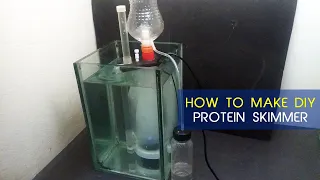 How to make DIY protein skimmer from plastic bottles and submersible aerator for Marine Aqurium
