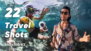 Insta360 X3 - 22 Creative Shot Ideas for Travel Videos (ft. Brandon Li)