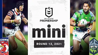 Makeshift Roosters take aim at desperate Raiders | Match Mini | Round 12, 2021 | NRL