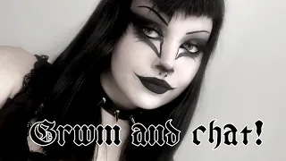 GOTH MAKEUP GRWM AND CHAT!