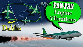 Aer Lingus A320 has BIRD STRIKE AFTER TAKEOFF | Engine Flame-Out