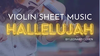 Hallelujah Leonard Cohen Violin Sheet Music