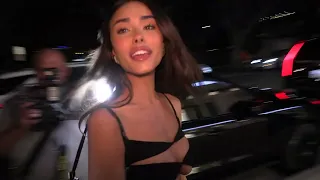 Madison Beer arrives for a Dolce & Gabbana event at Olivetta Restaurant in West Hollywood