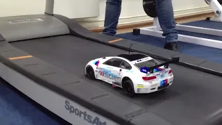 BMW Drag In GYM. Imitation Dyno Test For Electric  BMW M3.