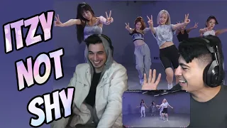 ITZY "Not Shy" Dance Practice (Moving Ver.) Reaction