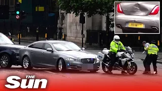 Boris Johnson car crash, PM in minor collision after protester runs in front of convoy